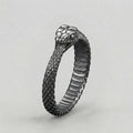 Ouroboros Coiled Serpent Ring