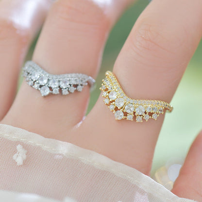 Celestia Tiara Ring in Gold