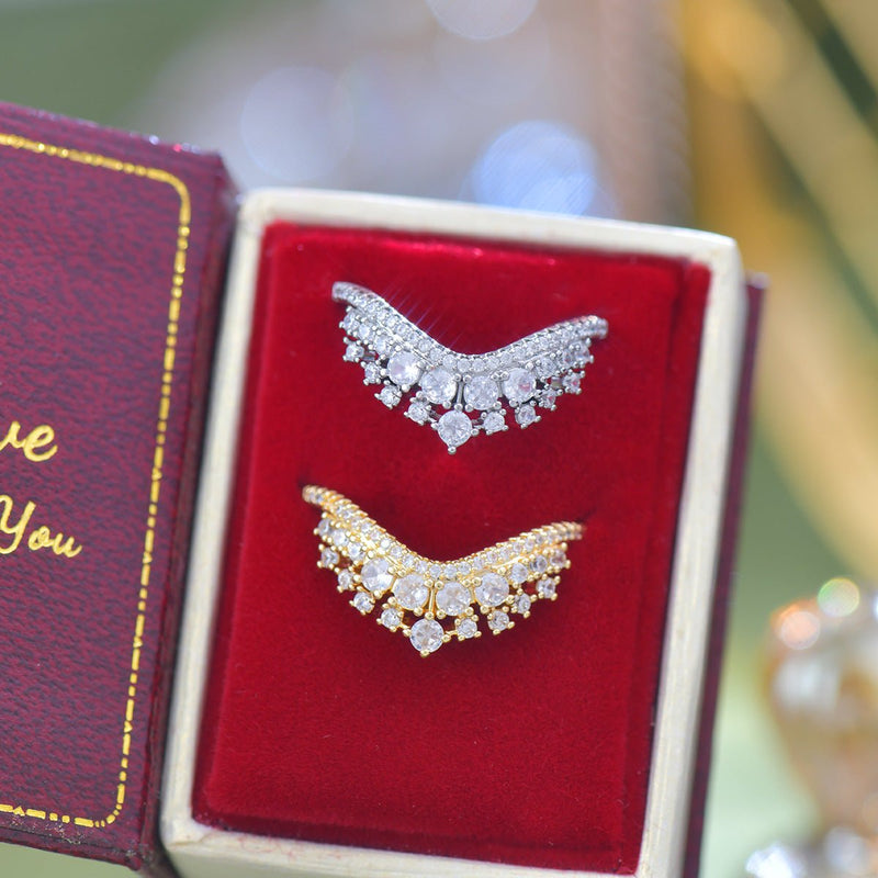 Celestia Tiara Ring in Silver