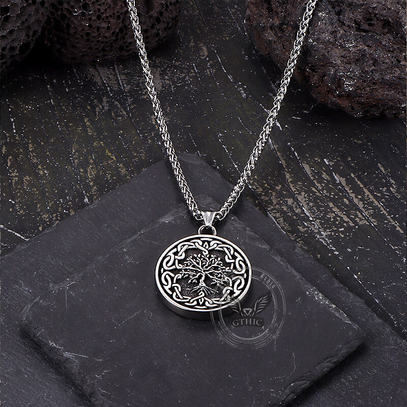 Celtic Knot Tree of Life Stainless Steel Pendant