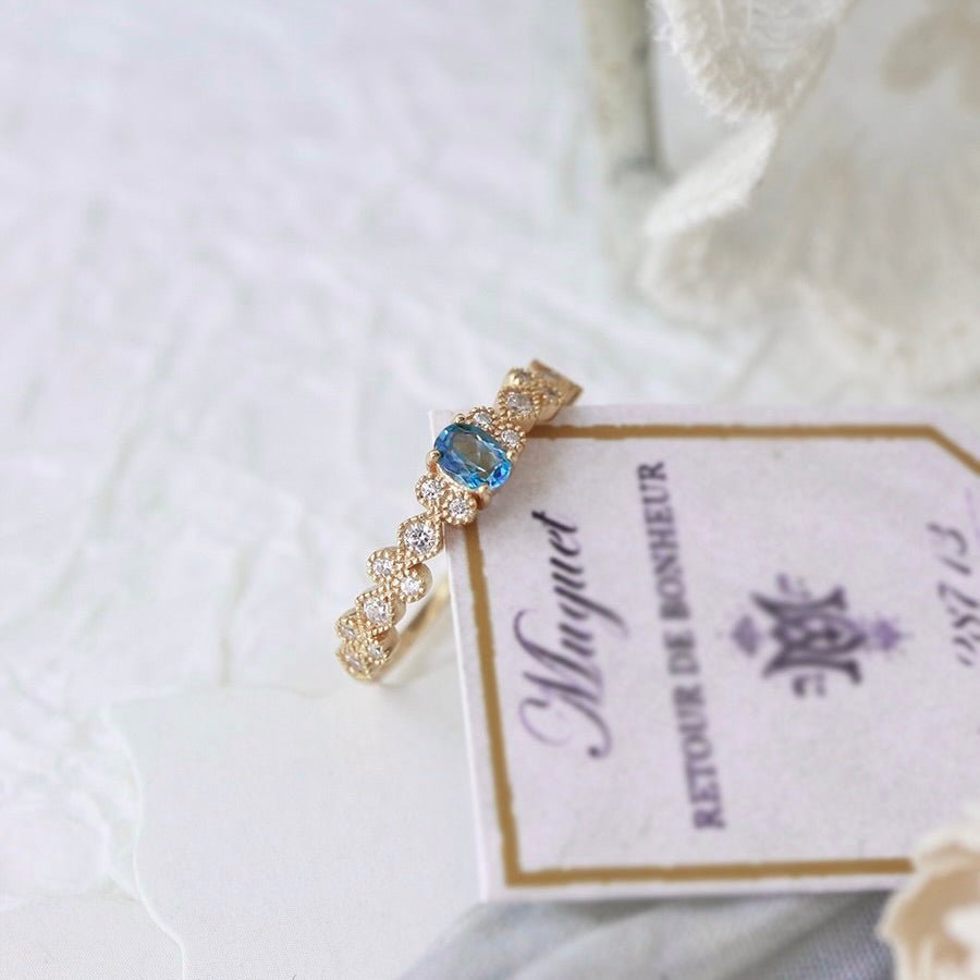 Cerulean Baroque Ring