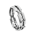 Charm Stainless Steel Bladed Ring / Punk Rock Silver Color Ring for and