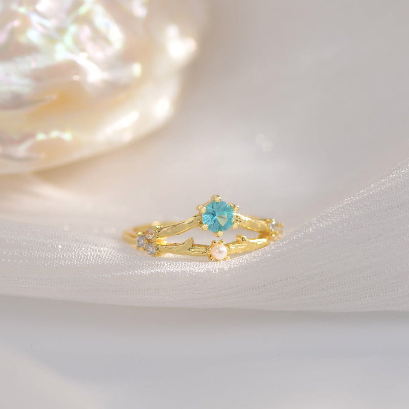 Cherry Blossom Ring Set