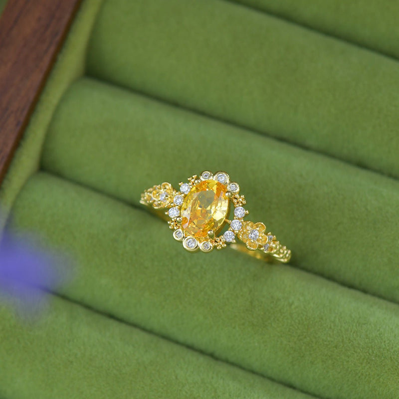 Citrine Bloom Ring