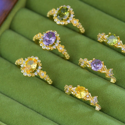 Citrine Bloom Ring
