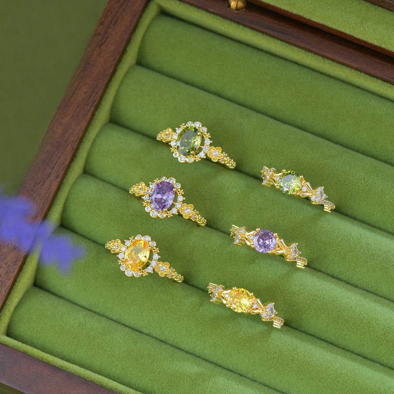 Citrine Starlet Ring