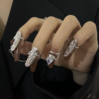 [] Alita Nail Art Rings (set of 4)