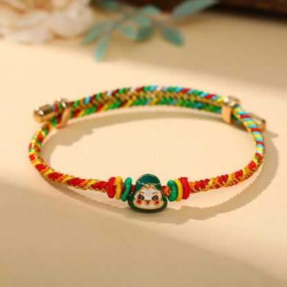 Colorful Rope Zongzi Pattern Luck Bracelet for Adults & Children
