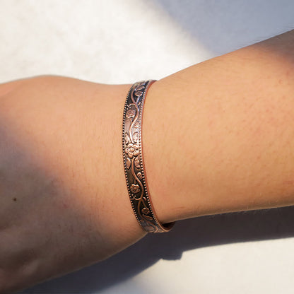 Copper Adjustable Spiritual Bracelet | Magnetic Cuff