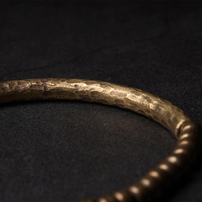 Copper Brass Bead Luck Wealth Spiritual Bracelet