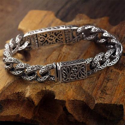 Copper Spiritual Healing Bracelet With Patterns for Balance