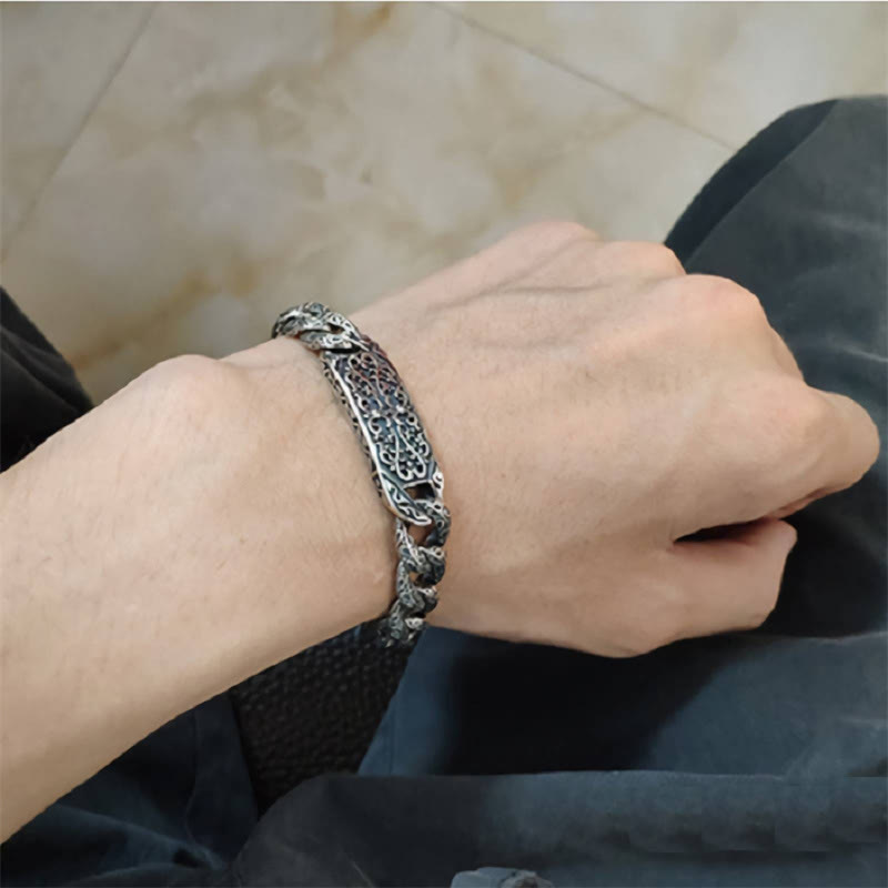 Copper Spiritual Healing Bracelet With Patterns for Balance