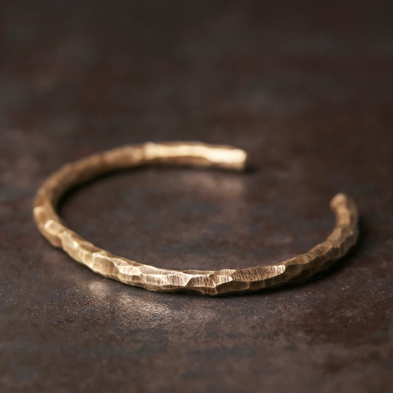 Copper Tibetan Luck Cuff Bracelet 63mm Spiritual