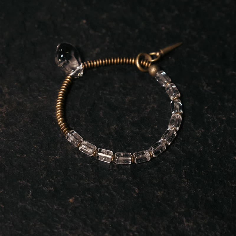 Copper White Crystal Luck Bracelet | Healing Jewelry