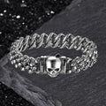 Creative Skull Stainless Steel Gothic Cuban Link Bracelet