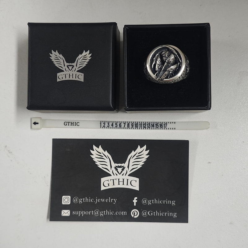 Cross Archangel Guardian Sterling Silver Ring
