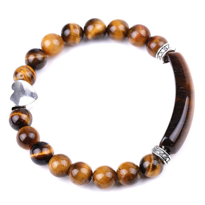 Buddha Stones Natural Crystal Beads Heart Bracelet