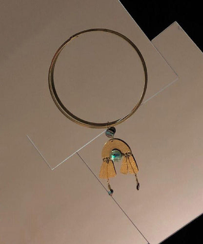Gold Copper Crystal Zircon Choker