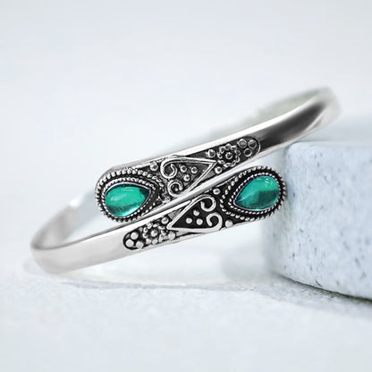 Zircon Healing Cuff Bracelet | Spiritual Protection & Wealth