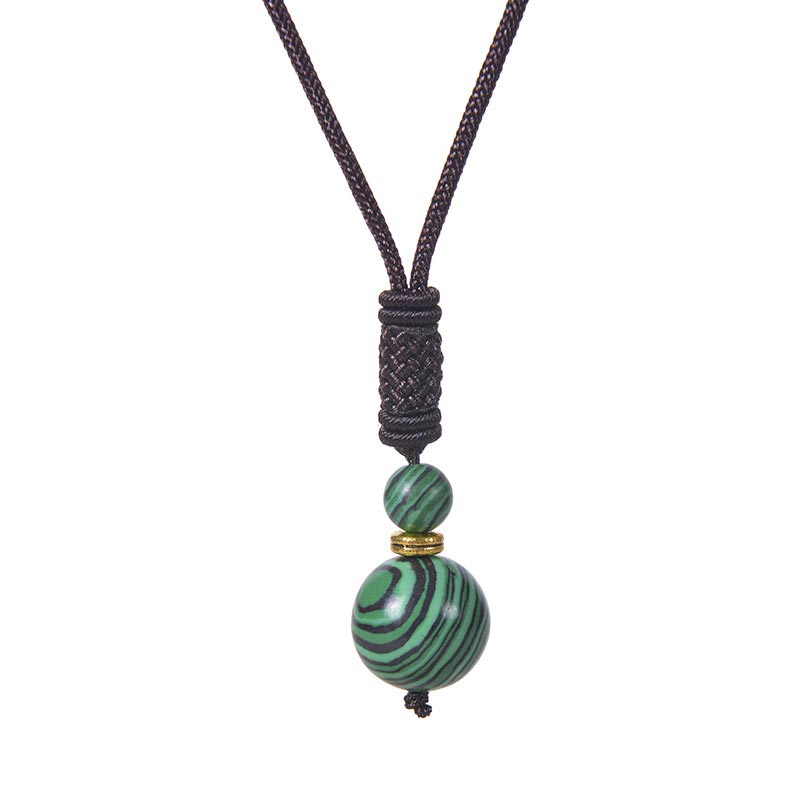 70cm Jade Necklace With Tiger Eye and Amethyst Beads