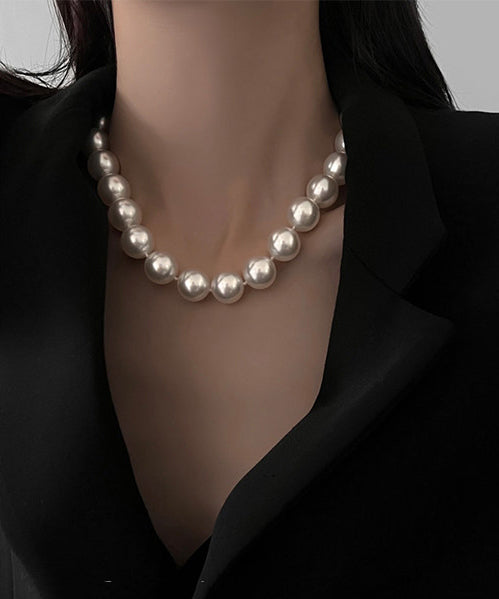 Grey Pearl Original Design Collar Necklace