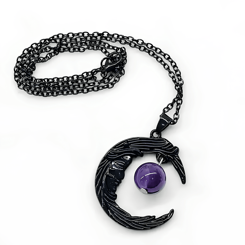 Amethyst Moonshadow Charm