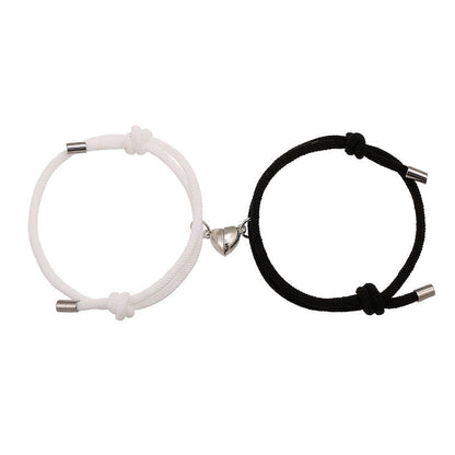 2pcs Love Magnetic Couple String Strength Bracelet