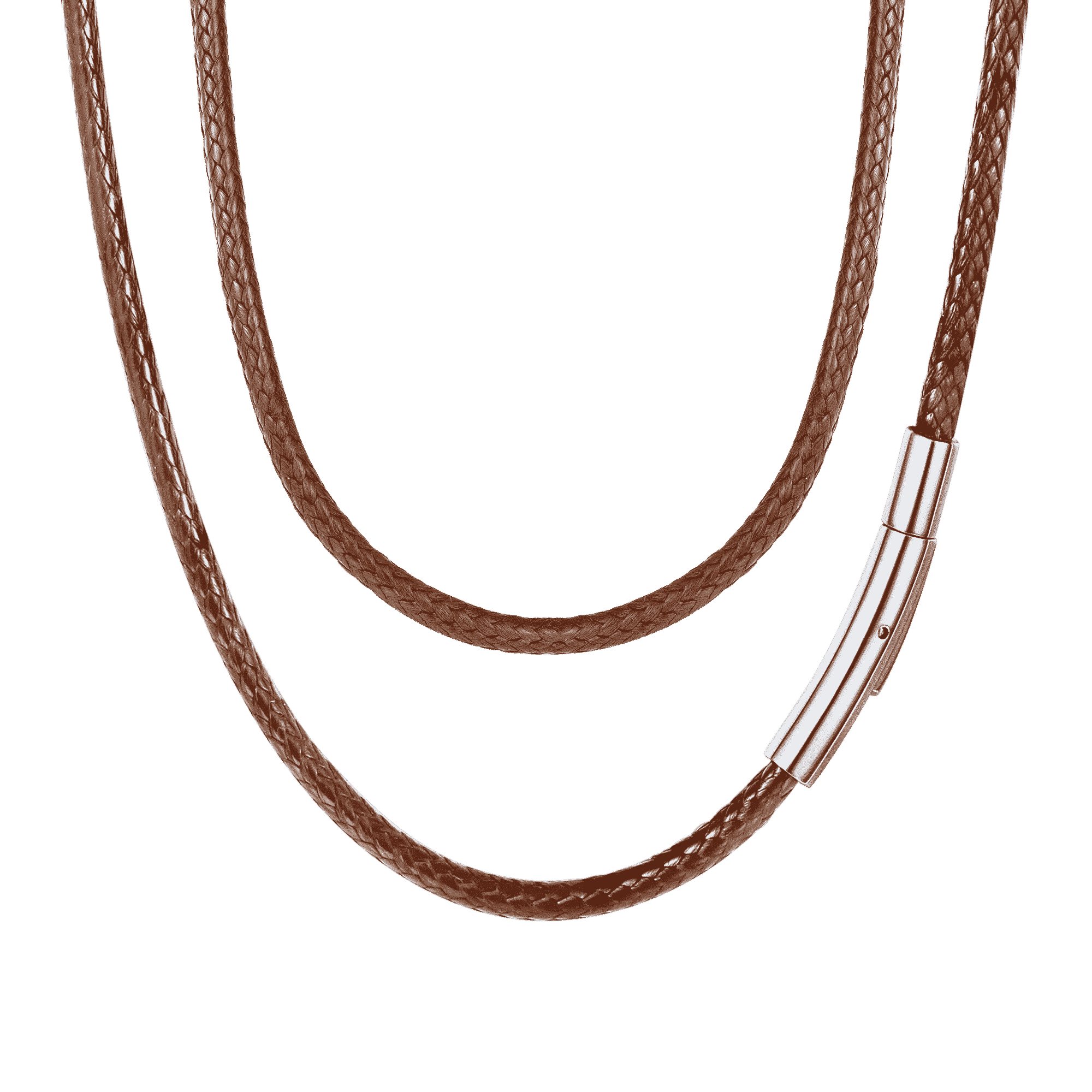 Braided Leather Cord Chain Wax Rope Necklace for 2mm/3mm