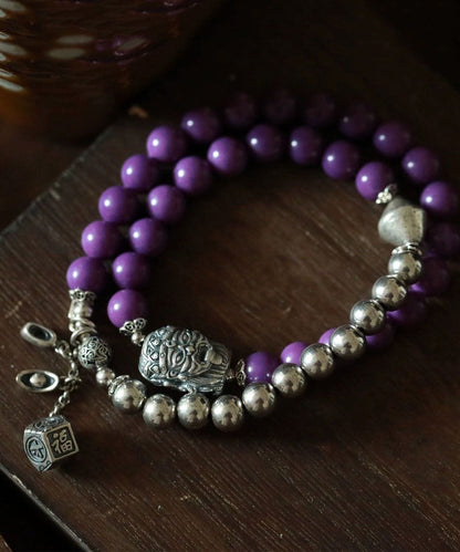 Colorblock Sterling Silver Thriving Business Beading Charm Bracelet