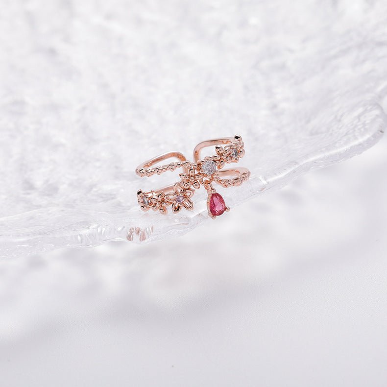 [] Hyacinth Dangly Flower Ring