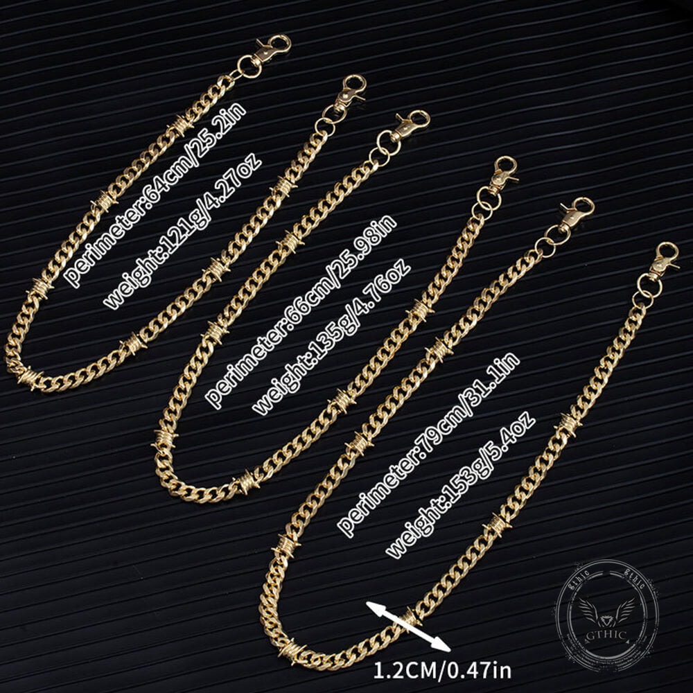 Dark Thorns Cuban Link Alloy Pant Chain