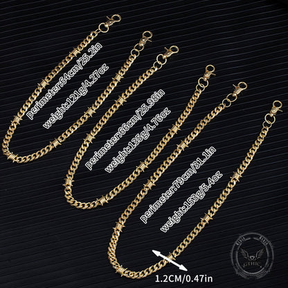 Dark Thorns Cuban Link Alloy Pant Chain