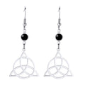 Mystical Triquetra Amulet Drop Earrings