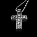Death Saves Cross Skull Pendant