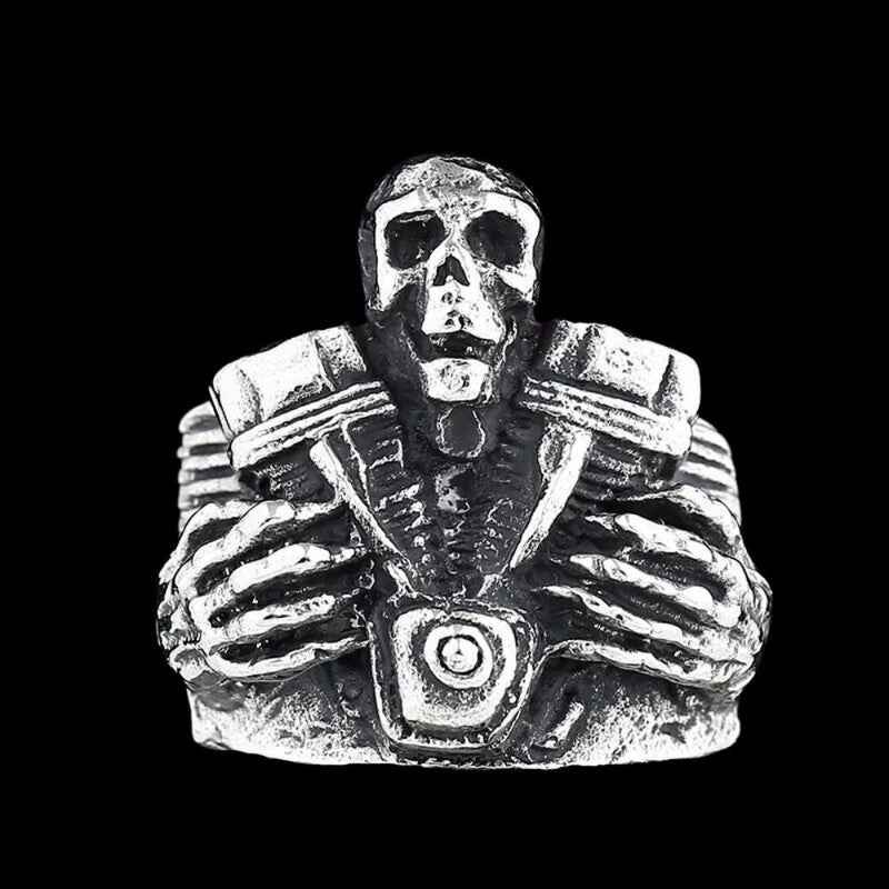 Deaths Motorcycle Club Skull Pendant