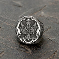 Double-headed Eagle Ankh Stainless Steel Ring