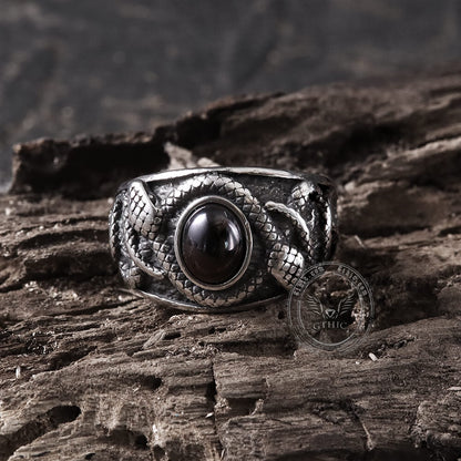 Double-headed Snake Stainless Steel Ring