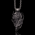 Dragon Warrior Gothic Sterling Silver Pendant