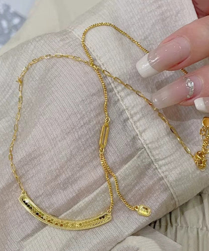 Gold Sterling Silver Overgild Fish Scale Smile Locket Necklace