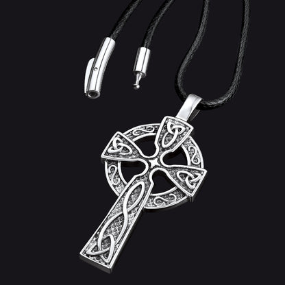 Large Celtic Cross Necklace Pendant for
