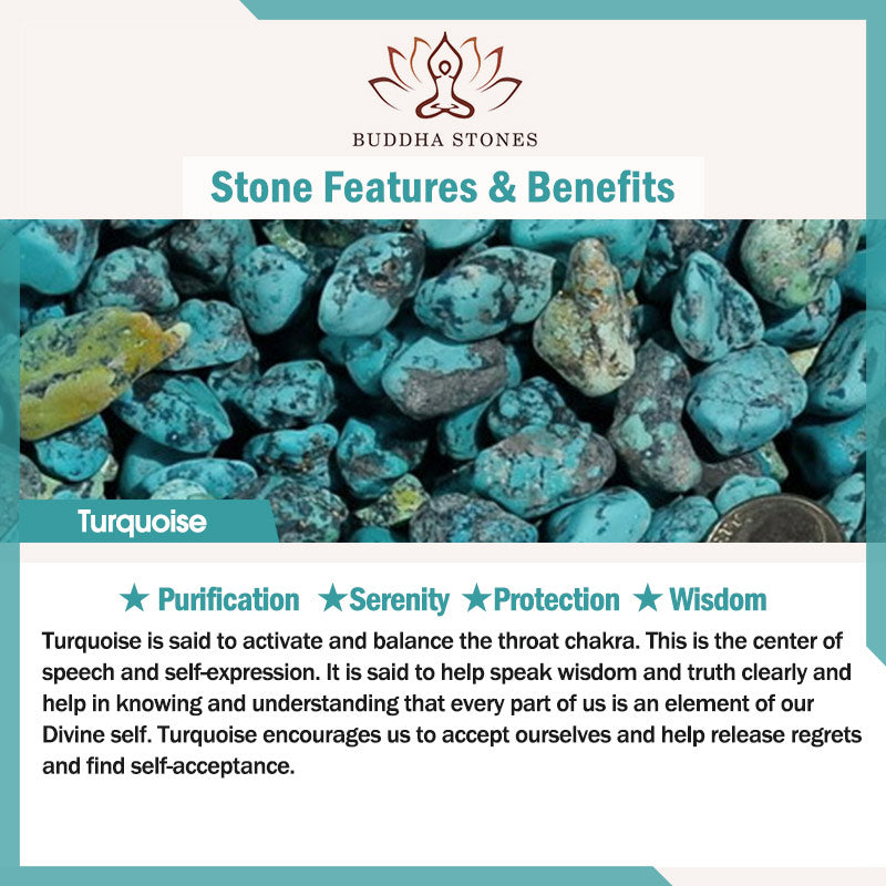 Buddha Stones Tibetan Turquoise Mala Balance Necklace Bracelet