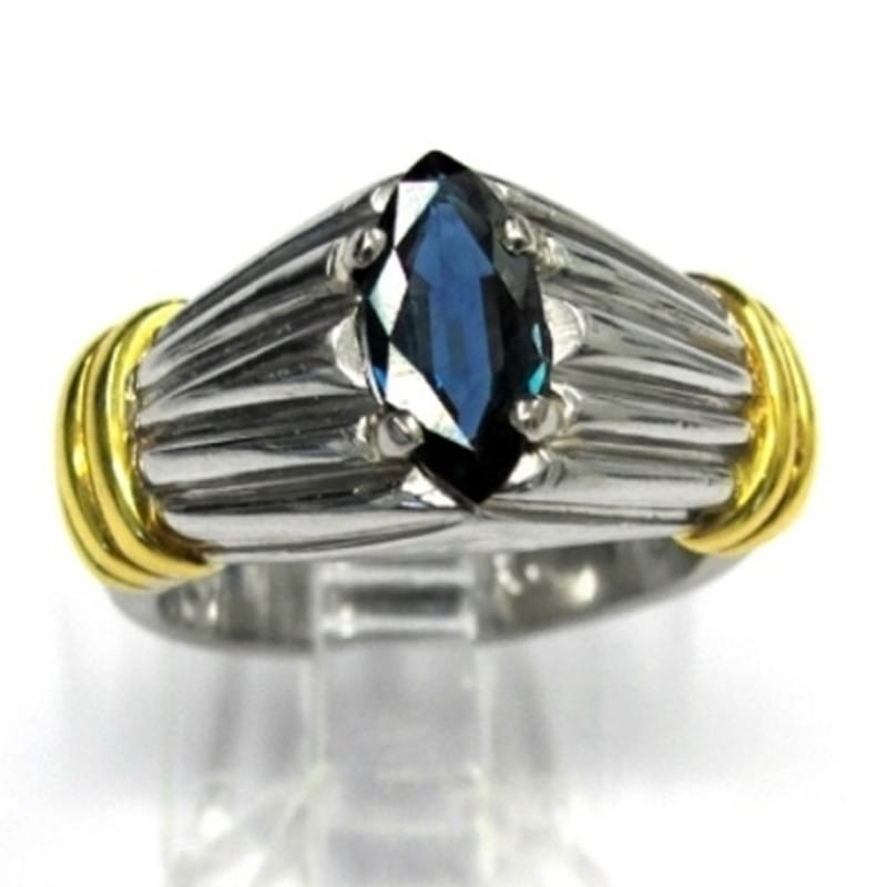 Mystic Vines Blue Zircon Ring