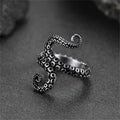 Punk Octopus Tentacle Ring for in Stainless Steel