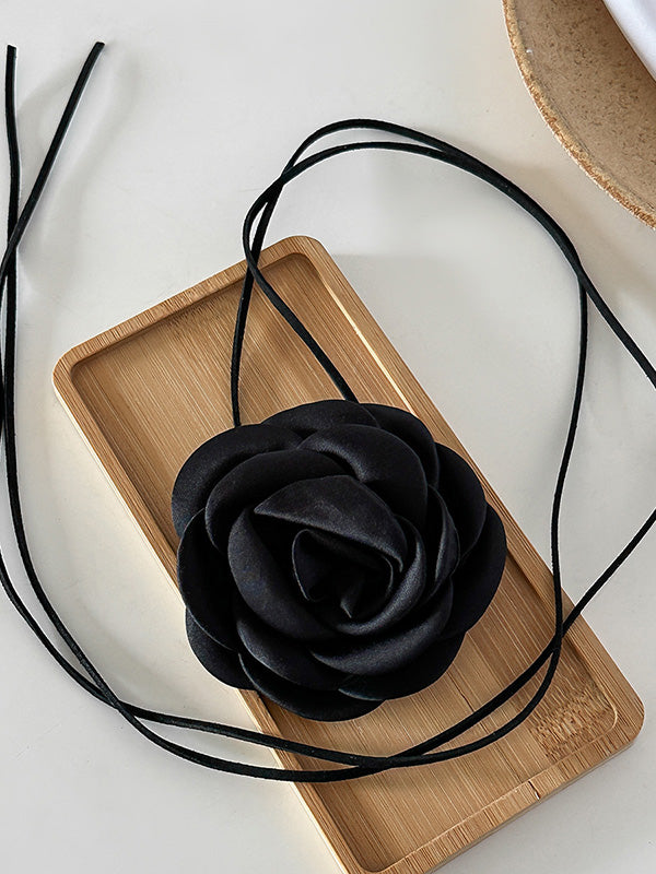 Flower Shape Lace-up Dainty Necklace Necklaces Accessories
