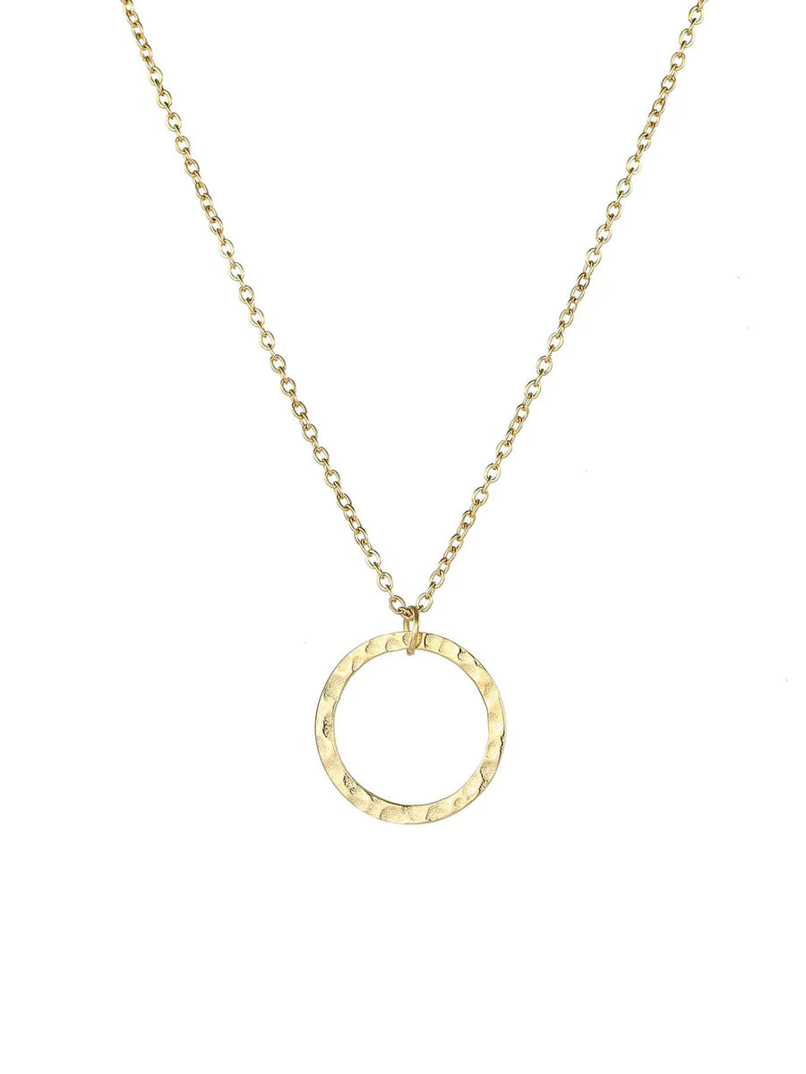 Luxe Organic Open Circle Necklace