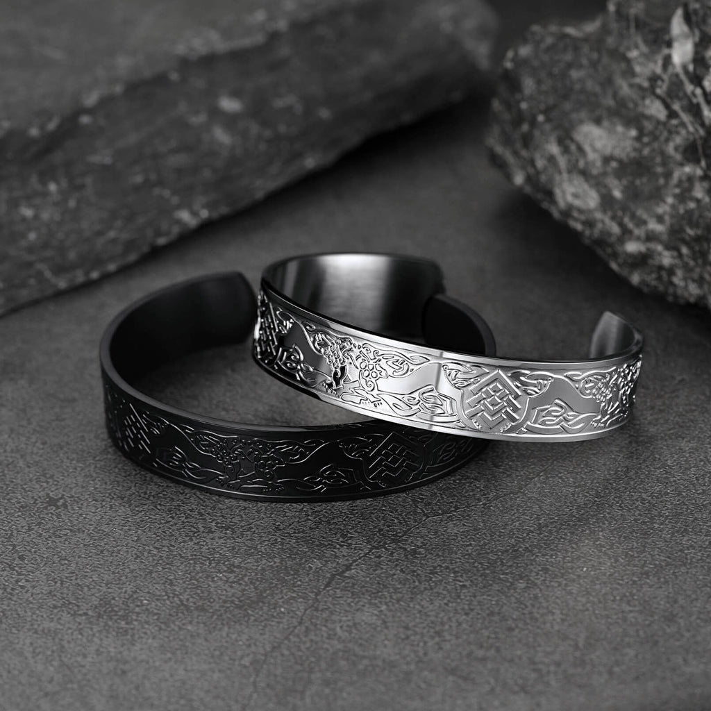 Custom Celtic Knot Cuff Bracelet Bangle for