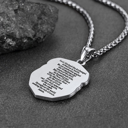 Catholic Saint Michael Pendant Necklace for