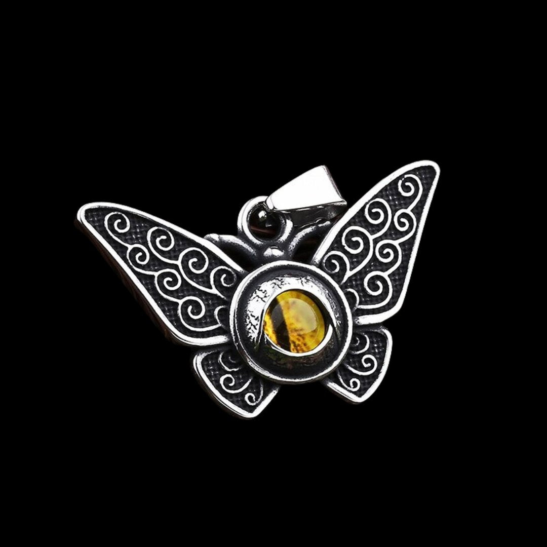 Evil Eye Butterfly Pendant