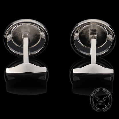 Exquisite Eye Brass Whale Back Cufflinks