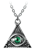 Eye of Providence Pendant With Moon Spiritual Symbol